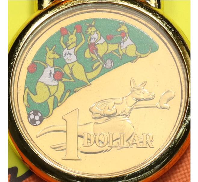 Монета 1 доллар 2016 года Австралия «XXXI летние Олимпийские Игры Рио-де-Жанейро 2016 года» (оранжевый блистер) (Артикул: M2-91380) — Фото №1