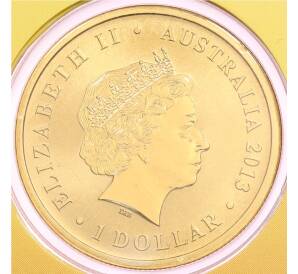1 доллар 2013 года Австралия «Китайский гороскоп — Год змеи» (в конверте с марками) — Фото №2