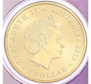 1 доллар 2010 года Австралия «Китайский гороскоп — Год тигра» (в конверте с марками) — Фото №2