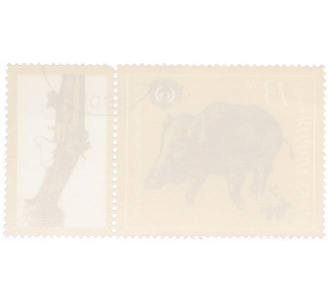 Почтовая марка 13 стотинок 1981 года Болгария «Международная охотничья выставка — Пловдив» (Артикул: K12-73491) — Фото №2