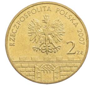 2 злотых 2007 года Польша «Древние города Польши — Плоцк»