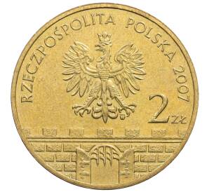 2 злотых 2007 года Польша «Древние города Польши — Плоцк»