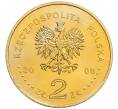 Монета 2 злотых 2008 года Польша «400 лет польским поселениям в Северной Америке» (Артикул: K10-10175) — Фото №2