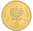 Монета 2 злотых 2008 года Польша «400 лет польским поселениям в Северной Америке» (Артикул: K10-10181) — Фото №2