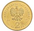 Монета 2 злотых 2008 года Польша «400 лет польским поселениям в Северной Америке» (Артикул: K10-10182) — Фото №2