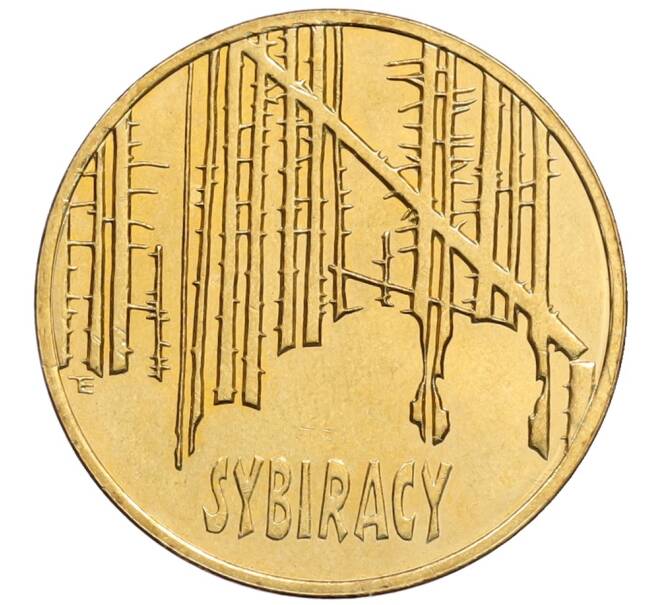 Монета 2 злотых 2008 года Польша «Сибирские ссыльные» (Артикул: K10-10190) — Фото №1