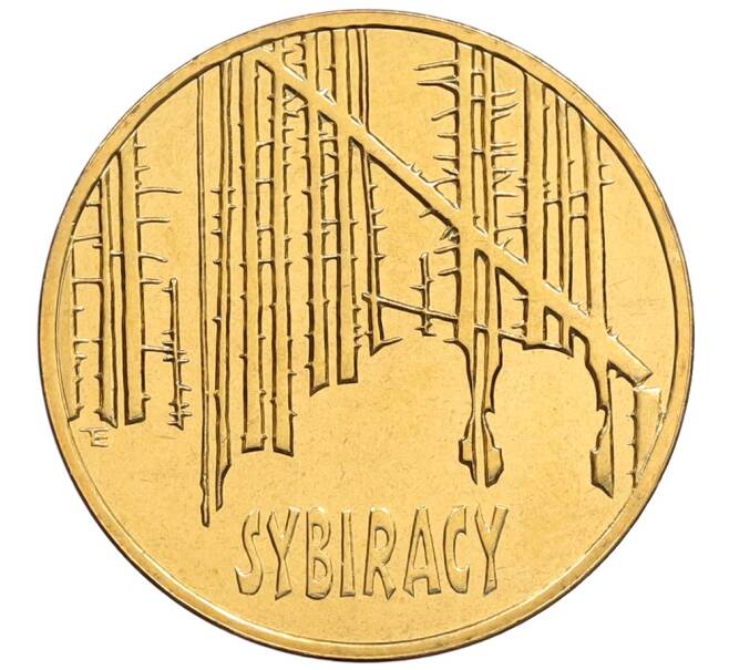 Монета 2 злотых 2008 года Польша «Сибирские ссыльные» (Артикул: K10-10201) — Фото №1