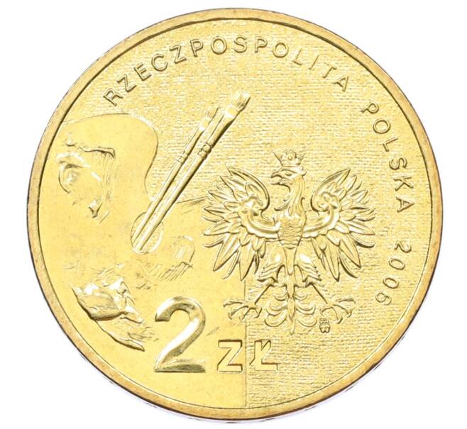 Монета 2 злотых 2006 года Польша «Художники Польши 19-20 века — Александр Герымский» (Артикул: K10-10267) — Фото №2