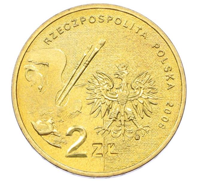 Монета 2 злотых 2006 года Польша «Художники Польши 19-20 века — Александр Герымский» (Артикул: K10-10268) — Фото №2
