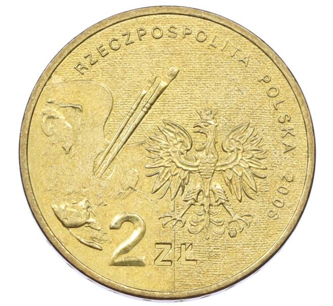 Монета 2 злотых 2006 года Польша «Художники Польши 19-20 века — Александр Герымский» (Артикул: K10-10273) — Фото №2