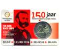 Монета 2 евро 2014 года Бельгия — 150 лет бельгийскому Красному кресту (в блистере) (Артикул M2-33580)