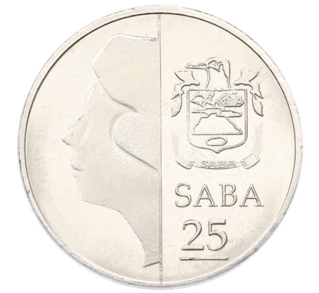 25 центов 2013 года Саба (Артикул: T11-30209) — Фото №2