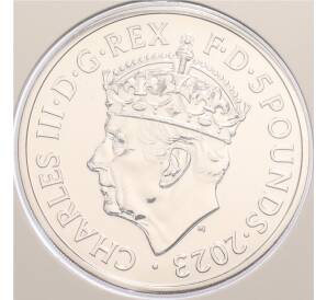 5 фунтов 2023 года Великобритания «Коронация Короля Карла III» (в буклете) — Фото №2