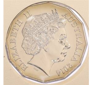 50 центов 2014 года Австралия «Австралия в войне — Галлиполи» (в конверте с маркой) — Фото №2