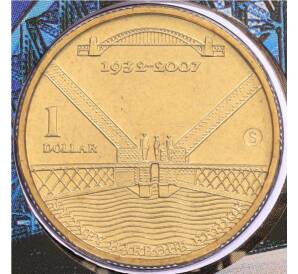 1 доллар 2007 года Австралия «75 лет мосту Харбор-Бридж» (в конверте с маркой) — Фото №1