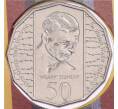 Монета 50 центов 1995 года Австралия «50 лет со дня окончания Второй Мировой войны» (в конверте с маркой) (Артикул: M2-91400) — Фото №1