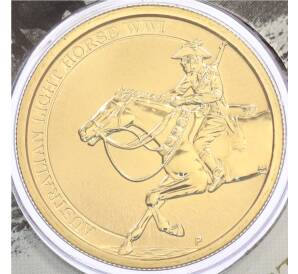 1 доллар 2017 года Австралия «100 лет австралийской легкой кавалерии» (в конверте с маркой) — Фото №1