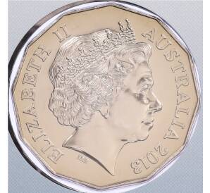 50 центов 2013 года Австралия «50 лет австралийскому серфингу» (в конверте с маркой) — Фото №2