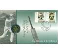 Монета 5 долларов 1997 года Австралия «Дональд Брэдмен» (в конверте с марками) (Артикул: M2-91410)