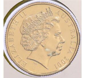 1 доллар 2001 года Австралия «100 лет армии» (в конверте с марками) — Фото №2