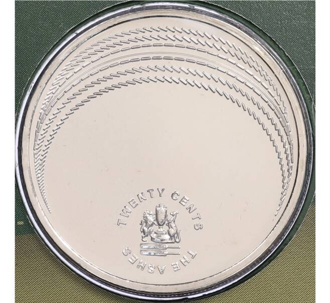 Монета 20 центов 2011 года Австралия «Турнир по крикету» (в конверте с марками) (Артикул: M2-91416) — Фото №1