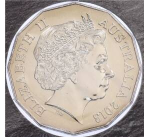 50 центов 2013 года Австралия «100 лет маркам Содружества» (в блистере) — Фото №2