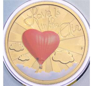 1 доллар 2015 года Тувалу «Любовь витает в воздухе» (в конверте с маркой) — Фото №1