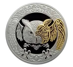 200 тенге 2019 года Казахстан «Культовые животные тотемы кочевников — Уки (Филин)» в подарочной коробке — Фото №1