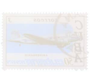 Почтовая марка 3 сентаво 1979 года Куба «50-летие авиакомпании CUBANA»