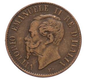 1 чентезимо 1867 года M Италия
