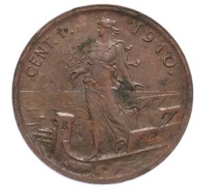 1 чентезимо 1910 года Италия