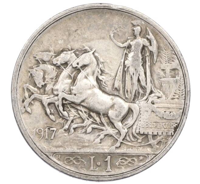 Монета 1 лира 1917 года Италия (Артикул: M2-91470) — Фото №1