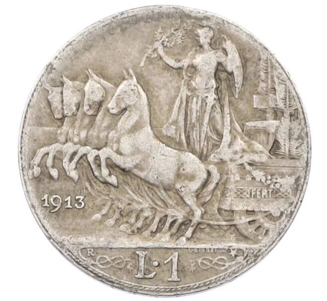 Монета 1 лира 1913 года Италия (Артикул: M2-91472) — Фото №1