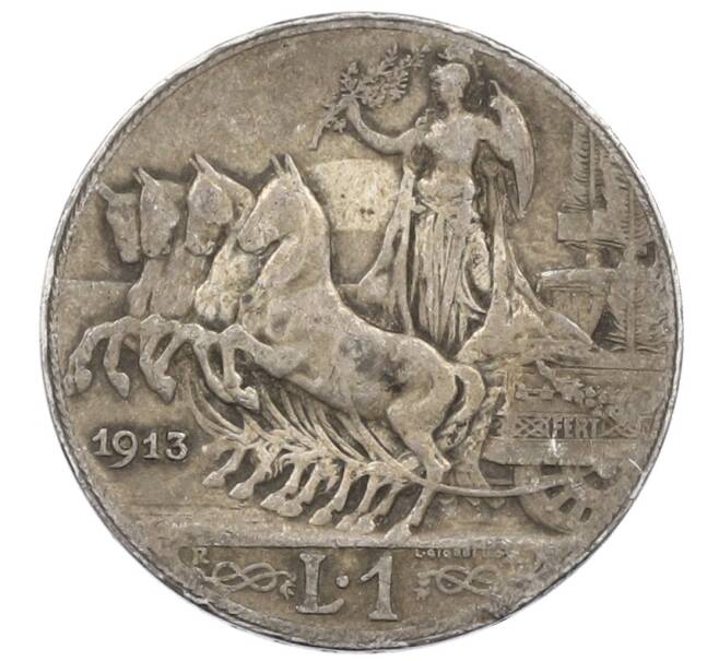 Монета 1 лира 1913 года Италия (Артикул: M2-91476) — Фото №1