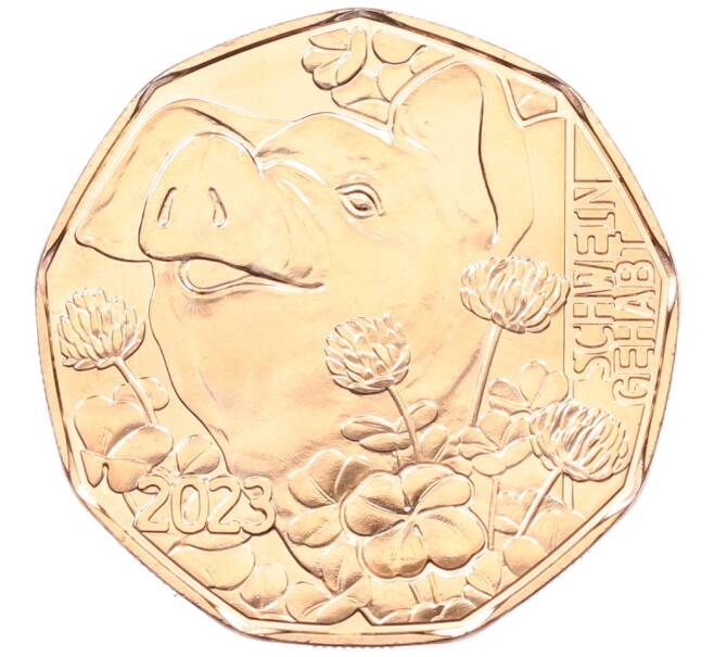 Монета 5 евро 2023 года Австрия «Народный поросенок» (Артикул: M2-58422) — Фото №1
