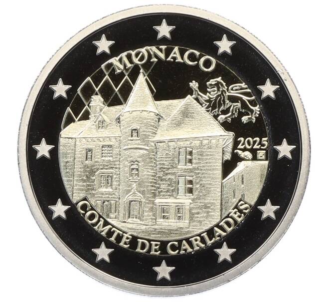 Монета 2 евро 2025 года Монако «Графство Карладерс» (Артикул: M2-91478) — Фото №1