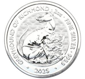 5 фунтов 2025 года Великобритания «Звери Тюдоров — Грейхаунд из Ричмонда» — Фото №1