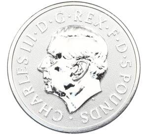 5 фунтов 2025 года Великобритания «Звери Тюдоров — Грейхаунд из Ричмонда» — Фото №2