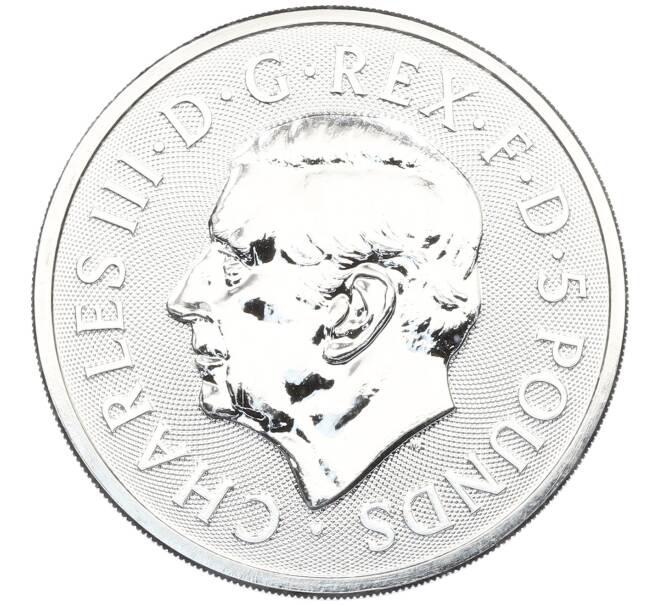 Монета 5 фунтов 2025 года Великобритания «Звери Тюдоров — Грейхаунд из Ричмонда» (Артикул: M2-91480) — Фото №2