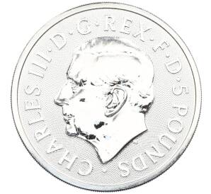 5 фунтов 2025 года Великобритания «Звери Тюдоров — Грейхаунд из Ричмонда» — Фото №2