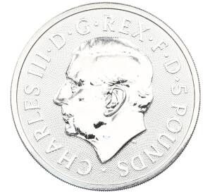 5 фунтов 2025 года Великобритания «Звери Тюдоров — Грейхаунд из Ричмонда» — Фото №2