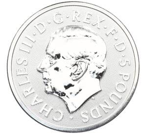 5 фунтов 2025 года Великобритания «Звери Тюдоров — Грейхаунд из Ричмонда» — Фото №2