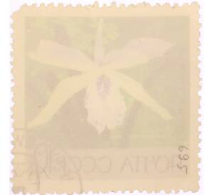 Почтовая марка 10 копеек 1969 года «Московский ботанический сад — Орхидея (Cattleya Hybrid)» — Фото №2