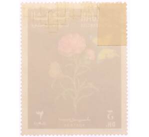 Почтовая марка 3 дирхама 1967 года Шарджа «Цветы и бабочки — Гвоздика (Dianthus caryophyllus)» — Фото №2