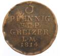 Монета 3 пфеннига 1814 года Рейсс-Грейц (Артикул: K12-73621) — Фото №1