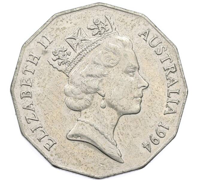 Монета 50 центов 1994 года Австралия «Международный год семьи» (Артикул: T11-30534) — Фото №2