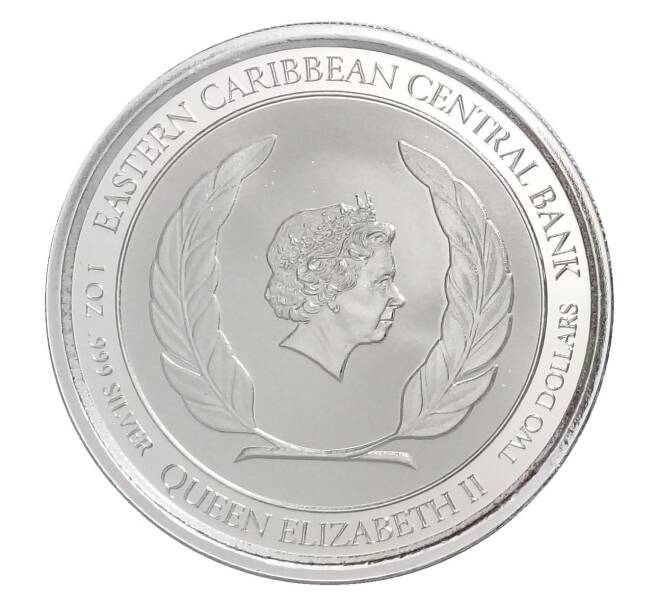 Монета 2 доллара 2018 года Восточные Карибы- Гренада (Артикул M2-33617)