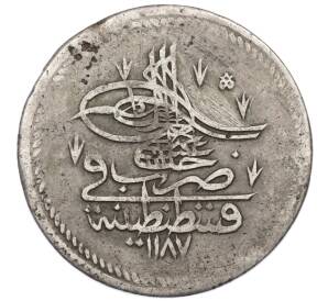 1 куруш 1775 года (АН 1187/3) Османская Империя — Абдул-Хамид I — Фото №1