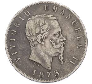 5 лир 1873 года M Италия — Фото №1