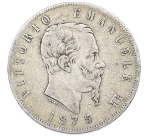 5 лир 1875 года M Италия — Фото №1